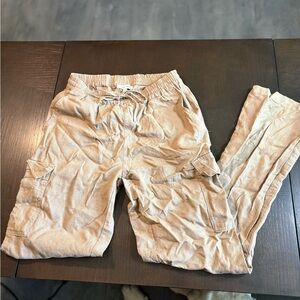 Love Tree Tan Cargo Pants with Adjustable Waistband